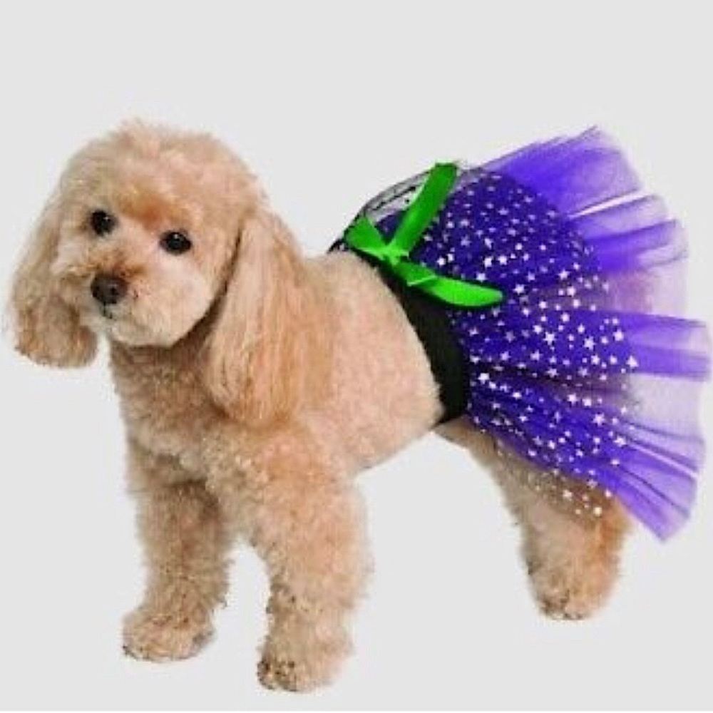 Rubie’s Pet Shop Boutique Purple Star print Dog Cat Pet Dress Tutu